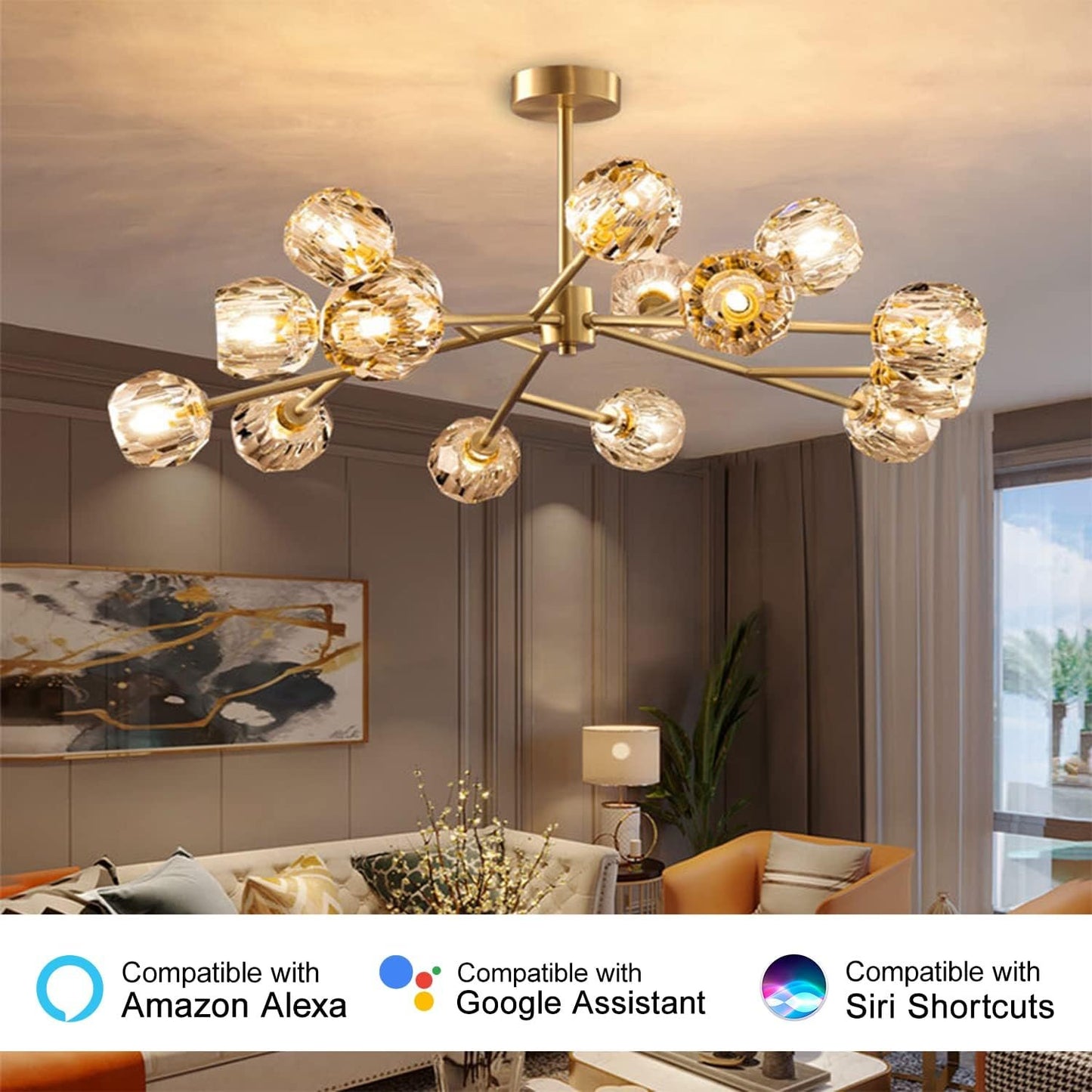 FECONN G9 Smart Bulbs, Warm to Cool White Wi-Fi G9 Smart LED Bulbs, Compatible with Alexa, Google Home and Smart Life App, Dimmable, 3 Pack