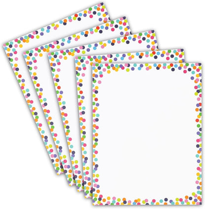 Confetti Stationery Paper (8.5 x 11 Inches, 96 Sheets)