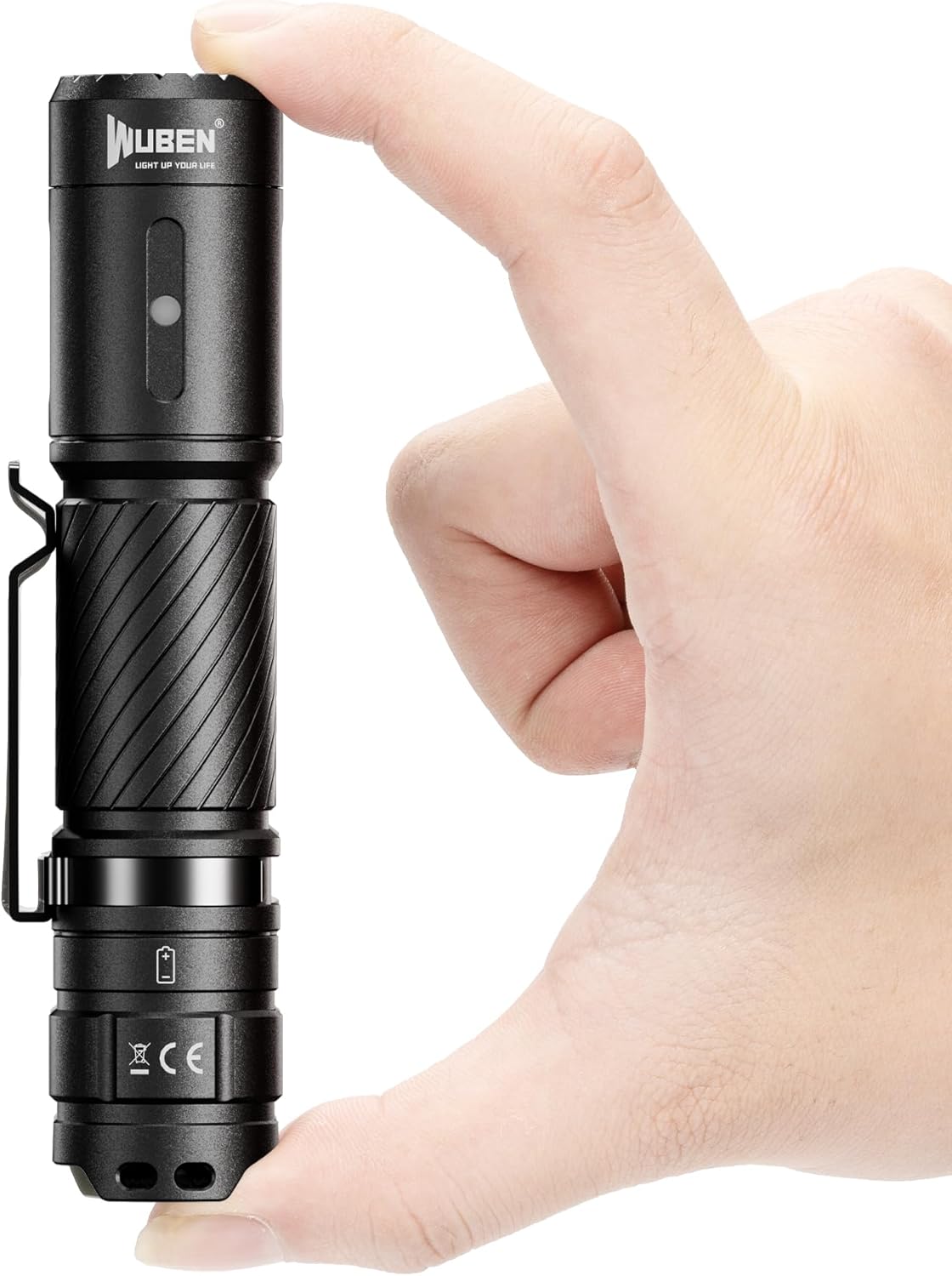 WUBEN C3 LED Torch Rechargeable,1200 High Lumens Flashlight,6 Modes Handheld Torches,IP68 Waterproof Tactical Torch for Camping, Home,Hiking,Outdoor,Inspection,Emergency