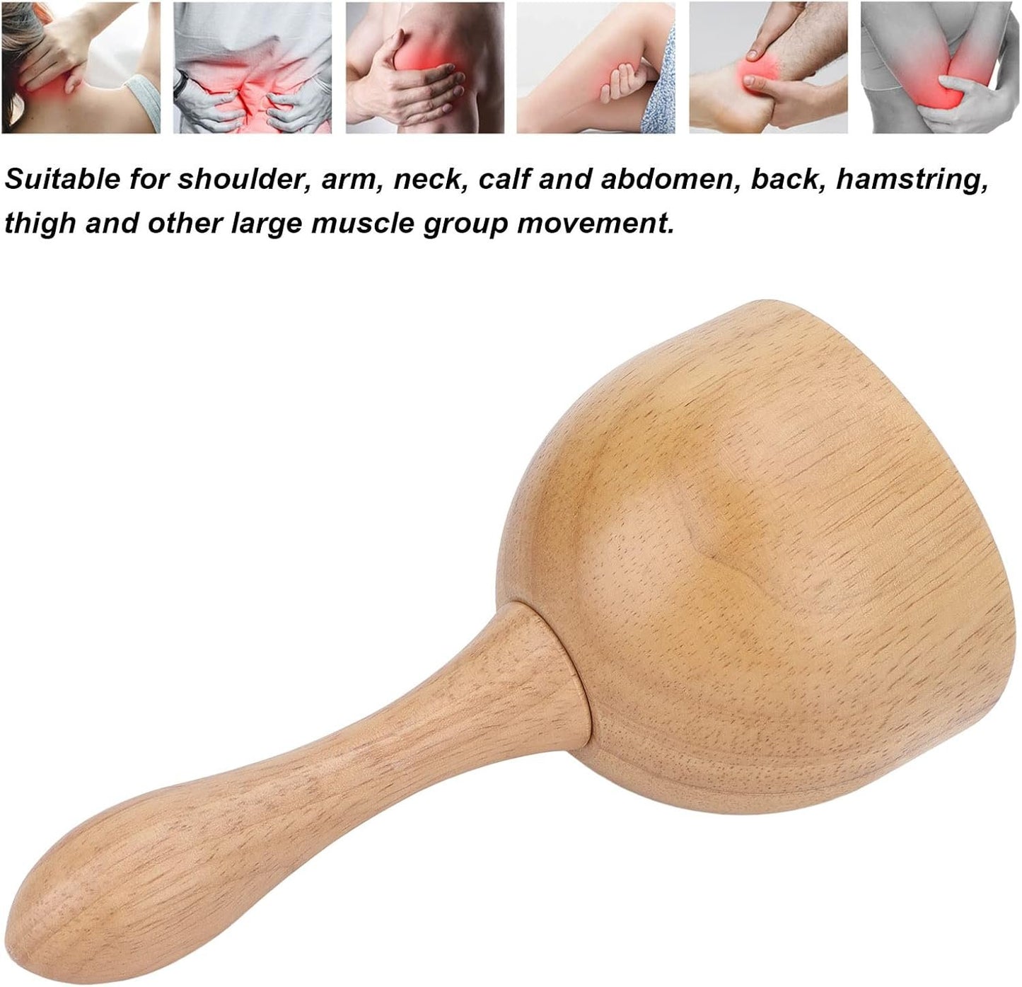 Wooden Massage Cup,Wooden Handheld Massage Cup Wooden Cup Lymphatic Drainage Massage Tool Wood Point Release for Men Women Anti Cellulite Wooden Massage Cups