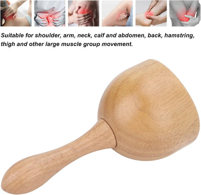 Wooden Massage Cup,Wooden Handheld Massage Cup Wooden Cup Lymphatic Drainage Massage Tool Wood Point Release for Men Women Anti Cellulite Wooden Massage Cups