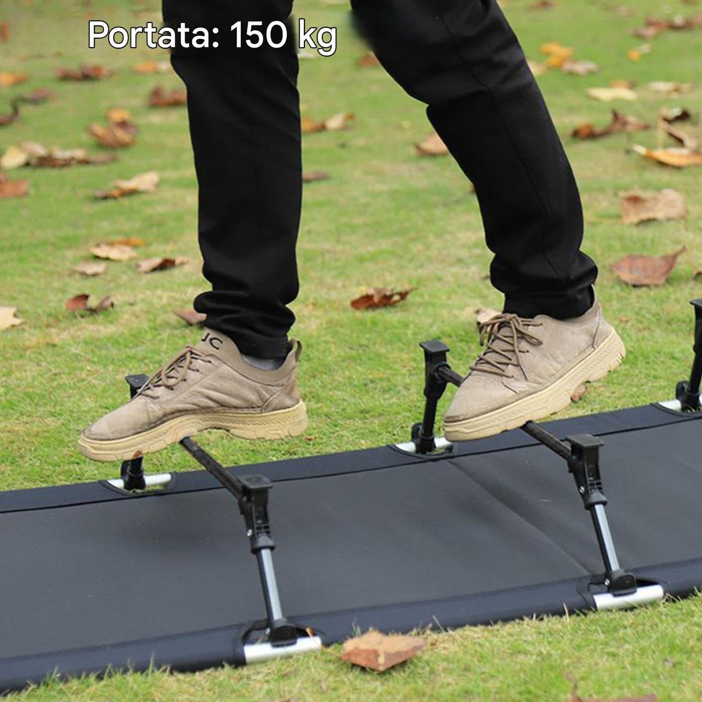 Generico Camping Cot, Portable Bed, Weight-Bearing Travel Cot for Hiking, Hunting Trips, RV Beach Outings, Guest Sleeping, Oxford Outdoor Rest Bed, Compact Foldable Gear, 192 x 650 mm