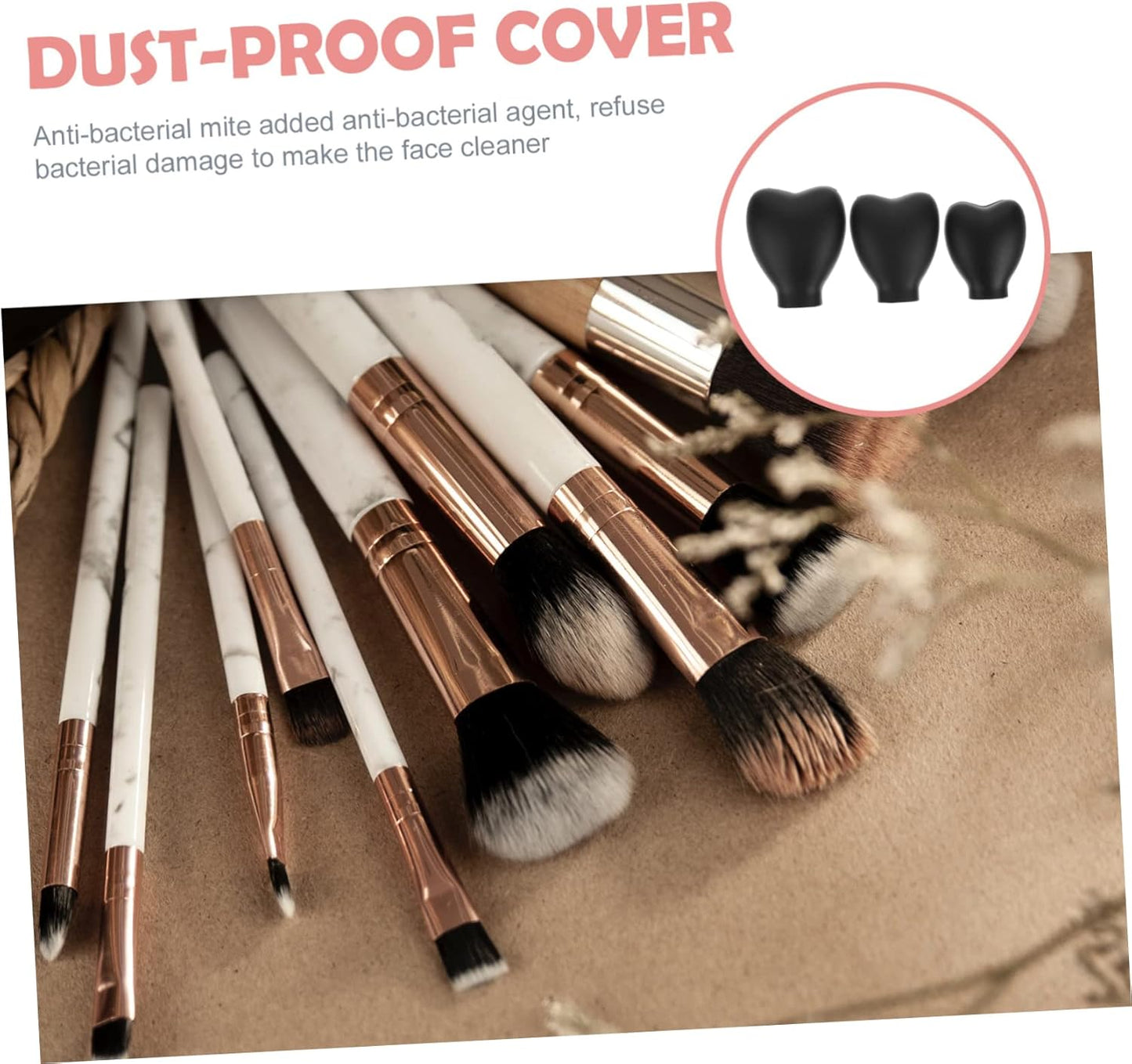SHERCHPRY 3Pezzi Coperture Protettive per Silicone Accessori per Makeup per Conservazione e Asciugatura Dei