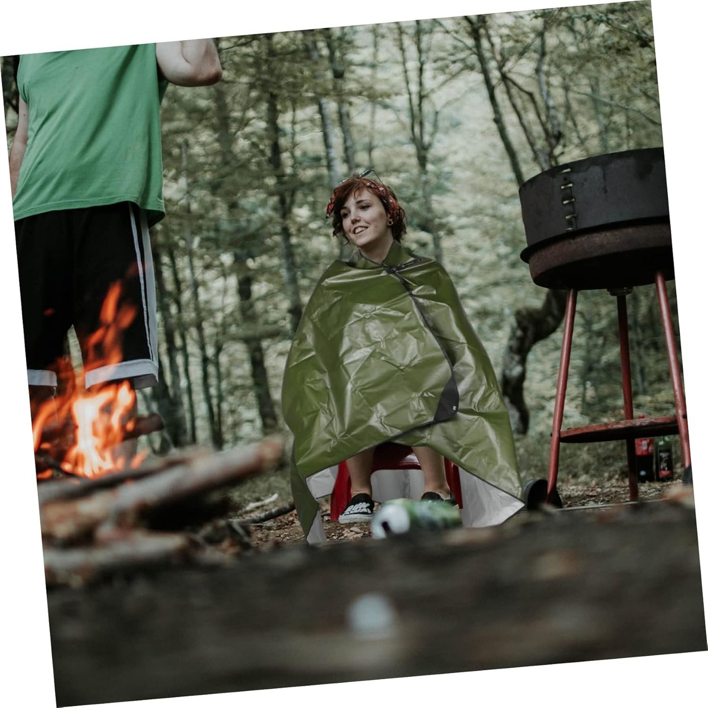Parliky Survival Warm Blanket Emergency Blanket for Camping Thicken Picnic Place Mat Insulated Tent Awning Lightweight Portable