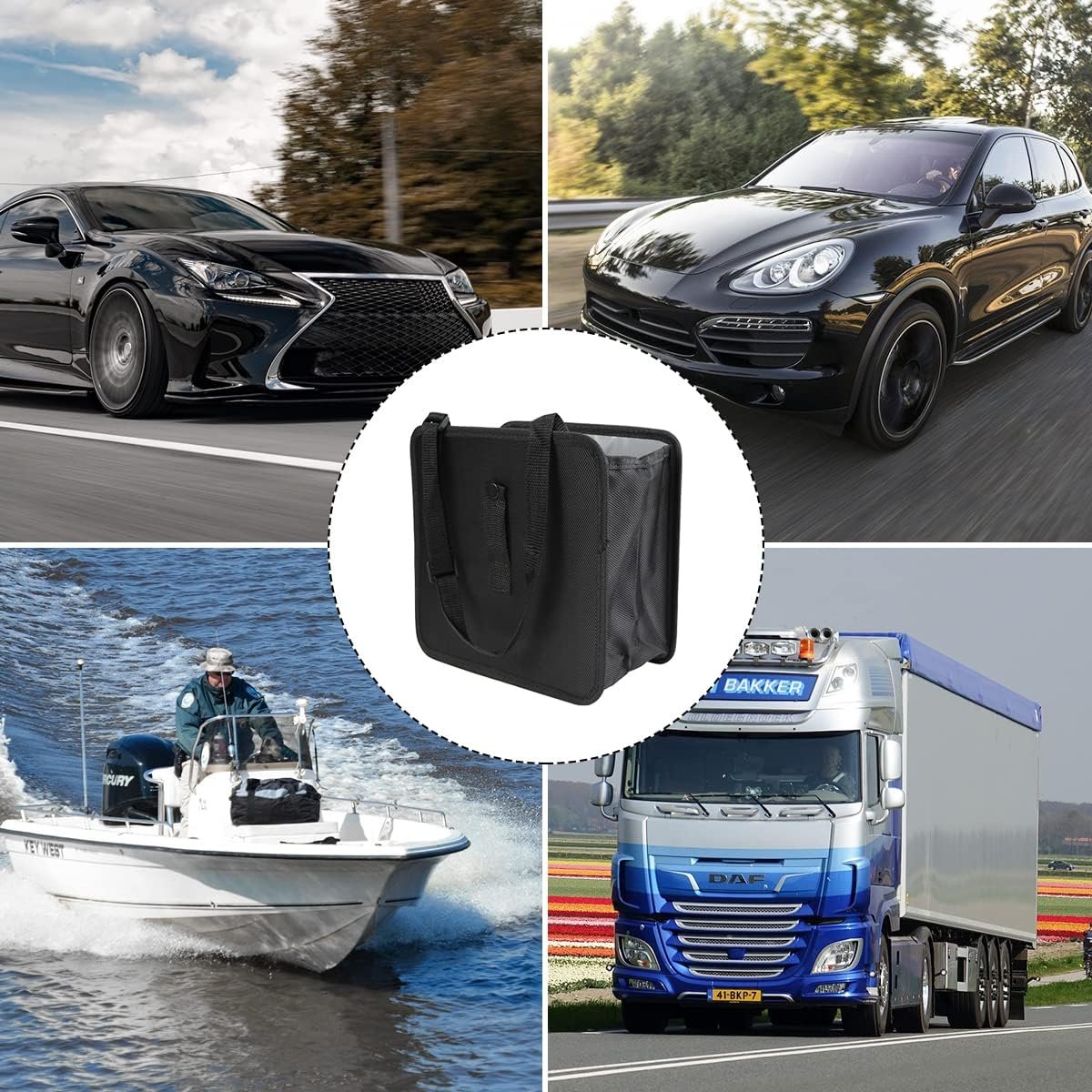 Foldable Car Trash Can, Hanging Waterproof Leakproof Trash Can Storage Bag for Car with Large Capacity, Car Interior Accessories (Large)