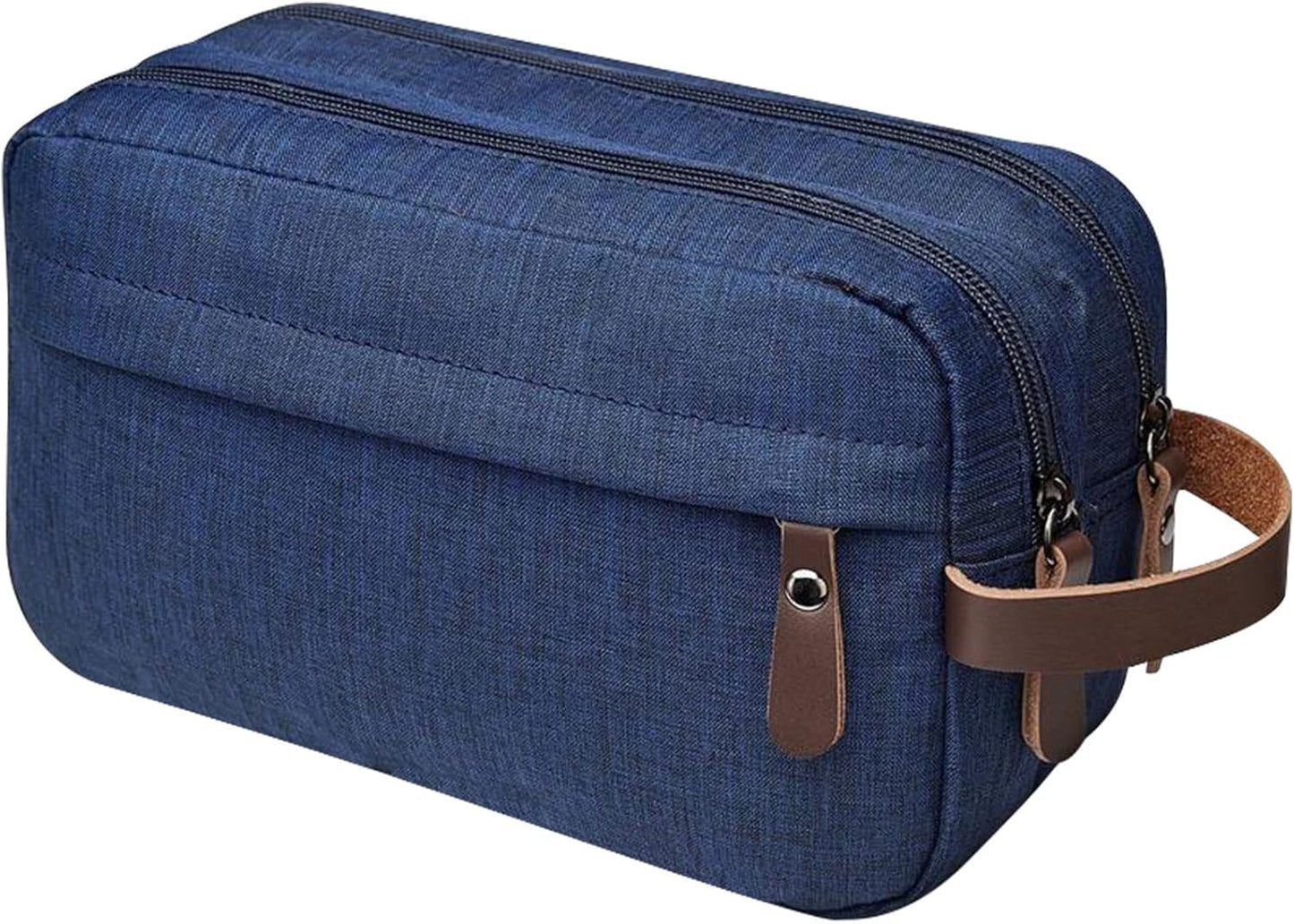 Ogetok Travel Toiletry Bag for Men, Water Resistant Shaving Bag, Portable Lightweight Toiletry Organizer Bag,Large Capacity Toiletry Storage Bags with Handle for Toiletries Cosmetics Accessories,Blue