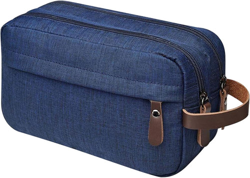 Ogetok Travel Toiletry Bag for Men, Water Resistant Shaving Bag, Portable Lightweight Toiletry Organizer Bag,Large Capacity Toiletry Storage Bags with Handle for Toiletries Cosmetics Accessories,Blue