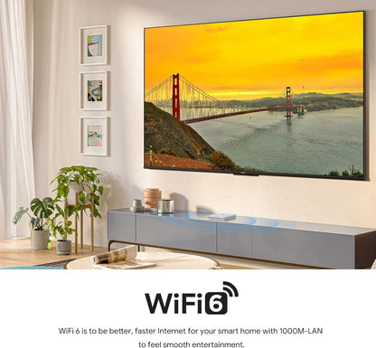 Android 11.0 TV Box, MECOOL KM2 Plus Deluxe, 4GB RAM, 32GB Storage, Netflix Certified, Google Assistant, Dolby Atmos Vision, AV1, HDR 4K, 2.4G/5.0G WiFi 6, BT 5.0, Amlogic S905X4