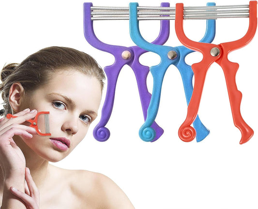 SYXLS 3 Pieces Epilator, Spring Epilator Tool, Handheld Facial Hair Removal, Facial Hair Removal Tool
