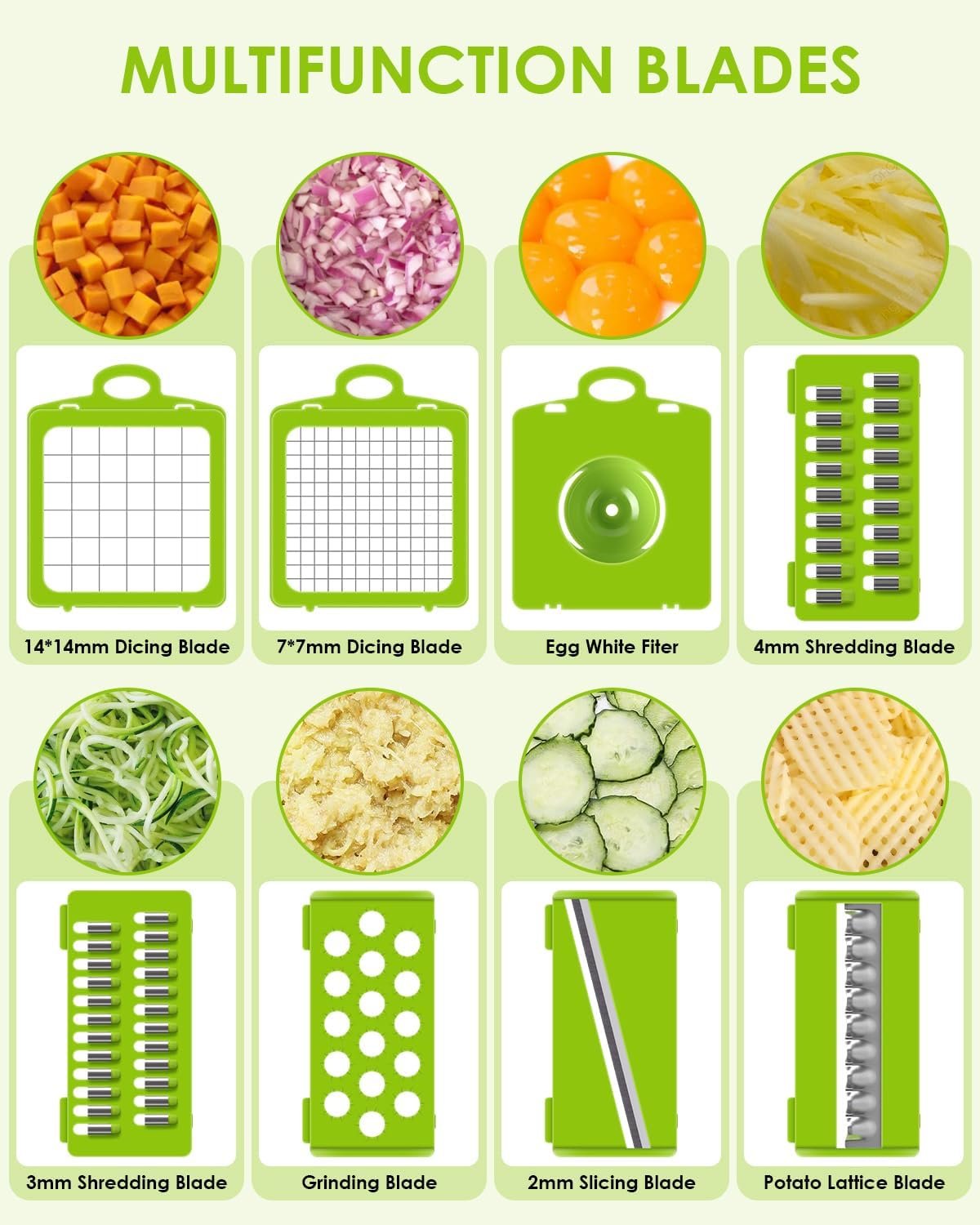 Vegetable Chopper for Kitchen, 15 in 1 Onion Chopper Slicer Dicer Potato Cutter Food Chopper Vegg0ie Chopper Salad Maker Dicing Machine Potato Fruit Chopper with Container
