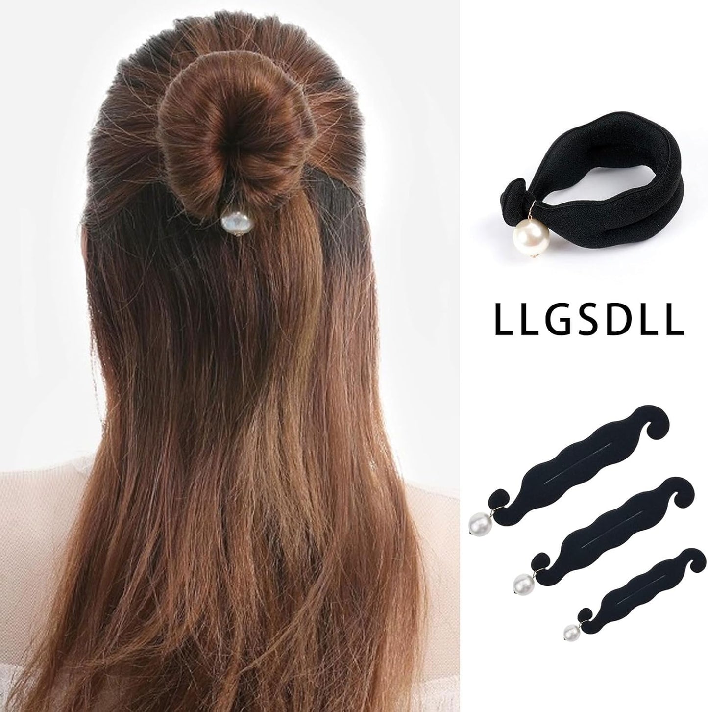 Hair Styling Accessories Quick Bun Maker Tool 3Pcs, Donut Hair Bun Maker Magic Braiding Tool