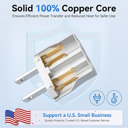 European to Canadian Plug Adapter, Unidapt Europe to USA Adapters, EU to CA Pin Converter, Travel from Europe to USA Outlet, Power Travel Adapters European to American, Canada, Mexico, Type A