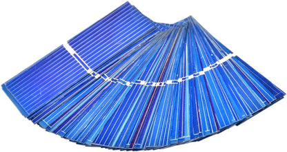 Aoshike 100pcs 0.5 V Micro Mini Solar Cell for Solar Panel 52 x 19mm/2 x 3/4 inches Polycrystalline Silicon Photovoltaic Solar Cells Sun Power for DIY Cell Phone Charger