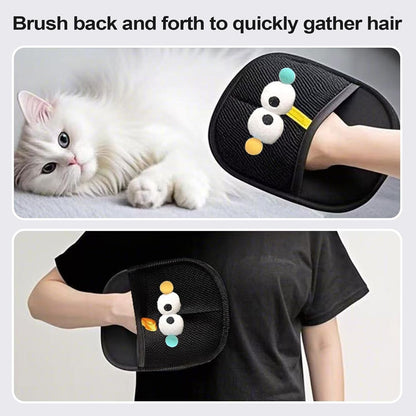 Pet Hair Removal Gloves, Static Cleaning Glove, 8.66x6.3in Reusable Dog Grooming Brush, Gentle Detailing Tool, Washable Authentic for Scratching, Bathing, Grooming