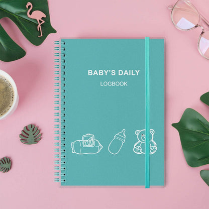 Baby's Daily Log Book - A5 Baby Tracker for Newborns, Schedule for Tracking Newborn Baby's Daily Routine, 150 Easy to Fill Pages Track and Monitor Nursing, Sleep, Feeding, Diapers, Pumping and More
