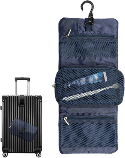 Hygiene Bag for Men | Cosmetic Bag Pouch | Portable Toiletries Organizer Case, Waterproof Toilet Travel Bag with Hook for Men Women
