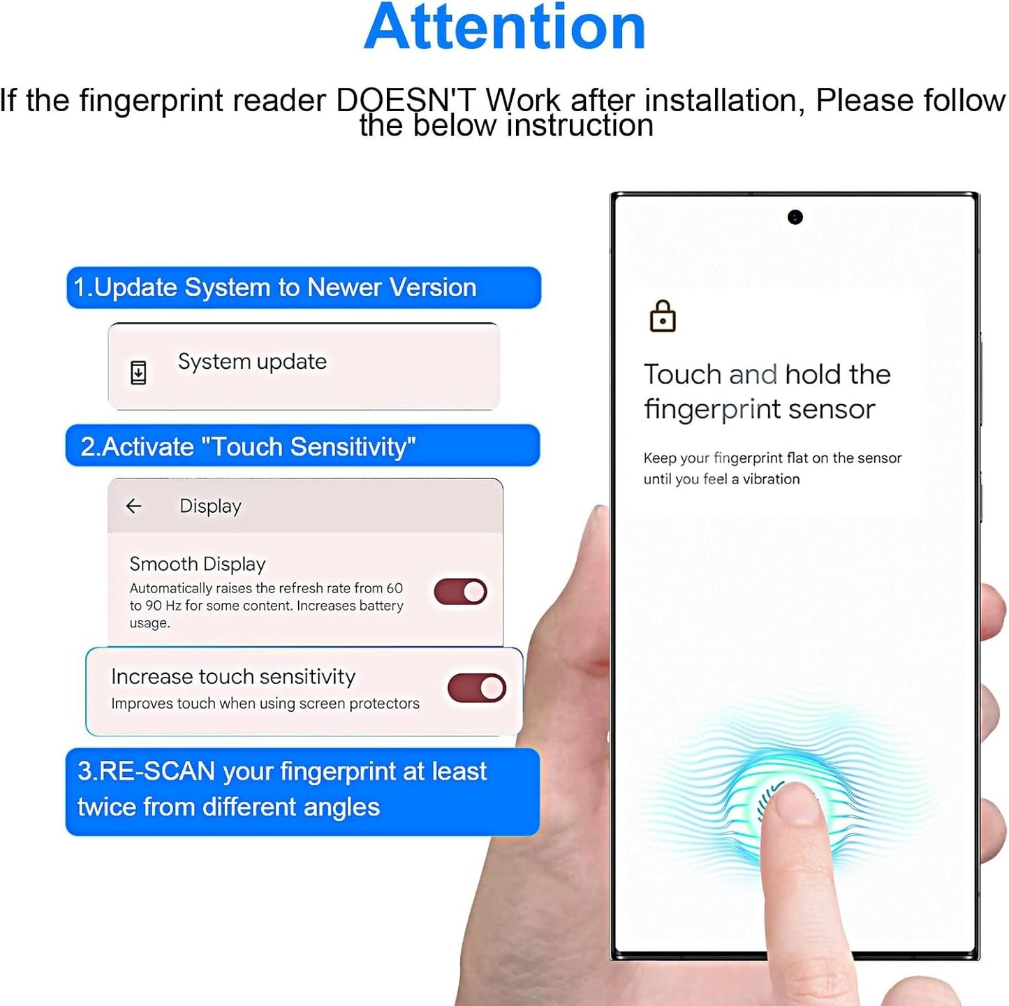 QUESPLE [2 Pack] for Samsung Galaxy S23 Ultra Anti-Glare Matte TPU Screen Protector 6.8 Inch, Smooth and Responsive Touch Screen Protector Film for Gamming, [Support Fingerprint Unlock] [Self-Healing] [Not Glass]