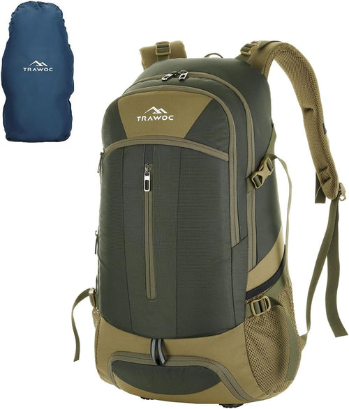 TRAWOC FALCON 40 L Travel Laptop Backpack for Men and Women, Casual Daypack with Rain Cover Hiking, Trekking, Travelling Bag
