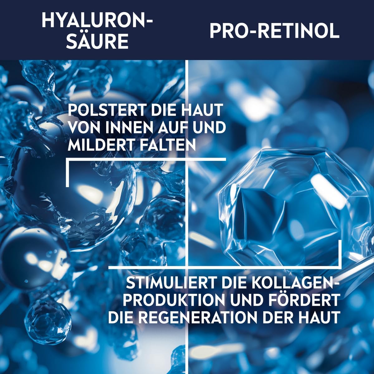 NIVEA MEN Anti-Aging Hyaluronic Moisturizing Cream, Face Care with Hyaluronic Acid, Pro-Retinol and SPF 15, Face Cream for 24 Hours of Moisture and Visible Wrinkles (50ml)