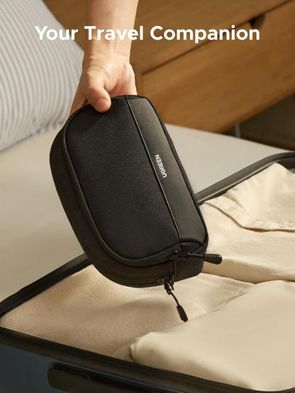 UGREEN Portable Electronics Accessories Travel Organizer, Water Resistant Tech EDC Pouch Bag for Charger, Adapter, Charging Cable, Power Bank, Hard Drive, SD Card