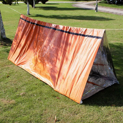 cogae Orange Emergency Tent Outdoor Survival Blanket Insulation Blanket Simple Tent