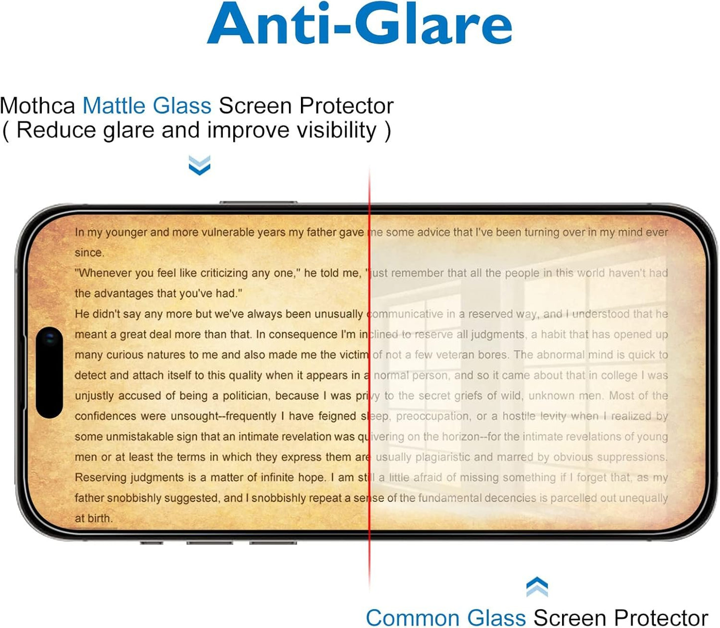 Mothca [2+2 Pack] Matte Screen Protector for iPhone 14 Pro + Camera Lens Tempered Glass Protector Anti-Glare & Anti-Fingerprint Tempered Glass Clear Film Case Friendly Bubble Free - Smooth as Silk