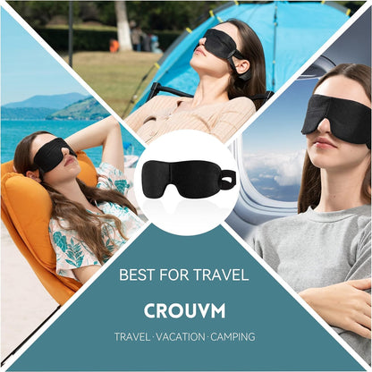 CROUVM Pack of 100 Disposable Sleep Eye Mask for Men Women, Blindfold Eye Mask Shade Cover for Sleeping, Night Sleep Mask, Block Out Light, Soft Comfort Eye Shade Cover for Travel Yoga Nap