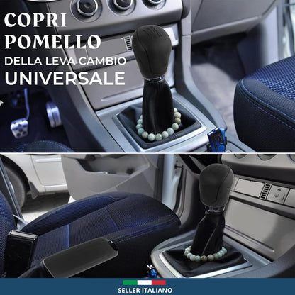 comunica Set of 2 Car Gear Knob Covers and Cover for Handbrake Lever in Silicone, Universal and Wear-resistant Car Accessories for Women and Men Interior