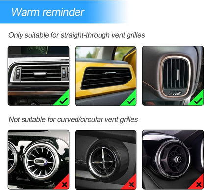 AUKEPO 10 PCS Most Car Air Vent Outlet Trim,Bling, Rhinestone Air Conditioner Decoration Strip, Universal Bendable,Interior Accessories (Pink)