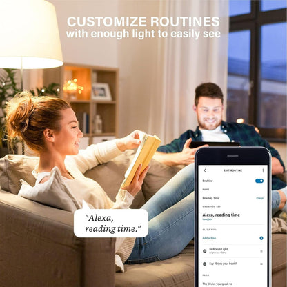 Sengled Alexa Light Bulbs, 100W Equivalent, S1 Auto Pairing with Alexa Devices, Smart Light Bulb that Work with Alexa, Bluetooth Mesh Smart Home Lighting, ‎Warm Light Bulbs, No Hub Required, 2-Pack,