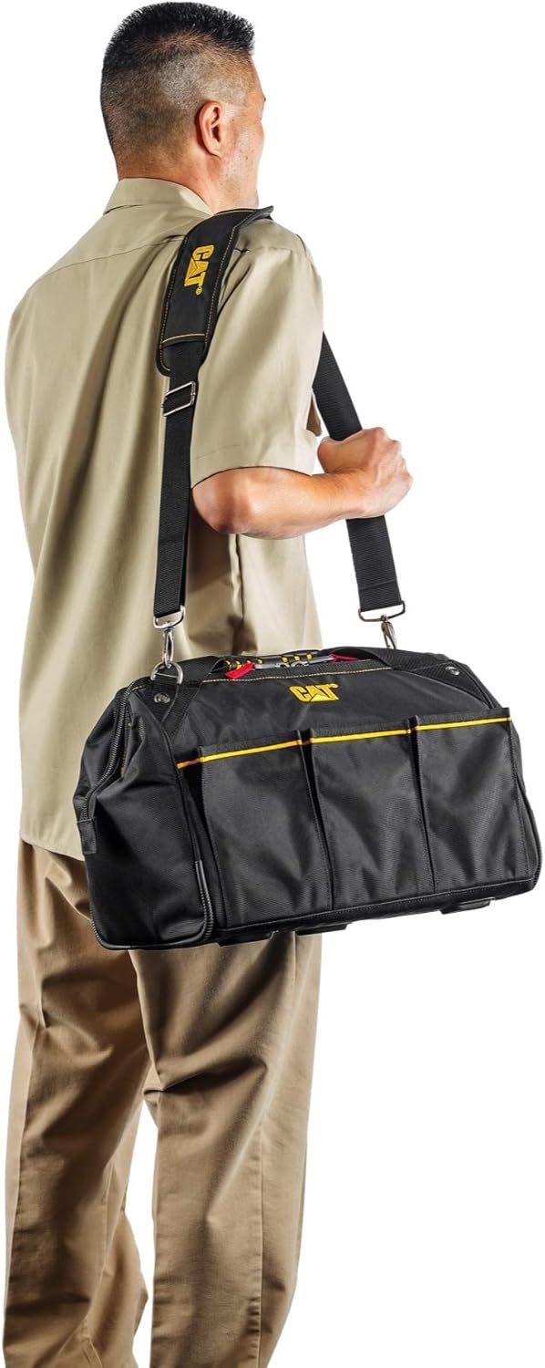 Caterpillar - 16" Pro Wide Mouth Tool Bag, Workspace Organization, Bags & Pack, (980192N)