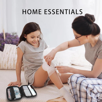 First Aid Kit, 109 Piece with Waterproof Case, for Car Accessories, Home Essentials, Travel, Camping, Hiking, Outdoor Gear