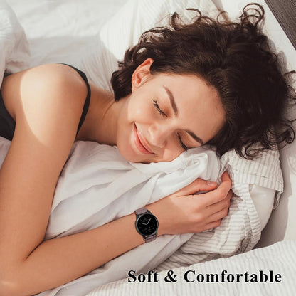 EverAct 20mm Magnetic Braided Watch Bands Compatible with Garmin Vivoactive 5/Vivoactive 6/3/3 Music/Venu Sq 2/Venu, Quick Release Nylon Soft Sport Stretchy Strap for Forerunner 55/165/245/645