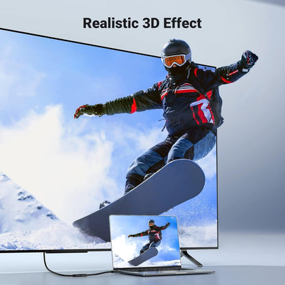 UGREEN 4K@60Hz Mini HDMI Adapter Male to Female Cable Compatible with Raspberry Pi Zero 2 W/Zero W, DSLR Camera, Camcorder, Graphics Video Card, Laptop, Pico Projector, Tablet