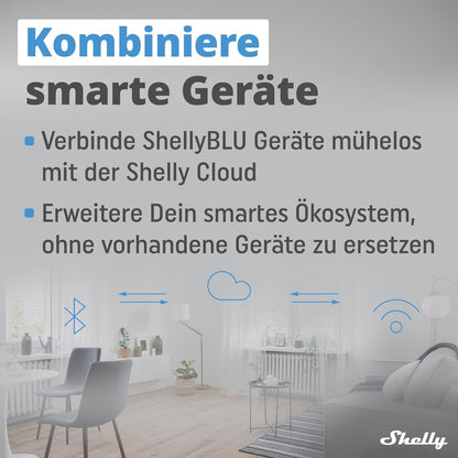 Shelly BLU Gateway | Pack of 2 | Bluetooth WiFi Gateway in a USB-A Dongle | Home Automation | Compatible with Alexa & Google Home | iOS Android App | Wireless [Energy Class B]