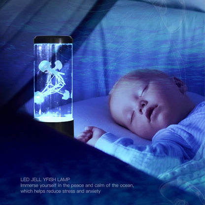 Jellyfish Mood Lamp - Silent Jellyfish Ambience Light,Color Changing Effects Table Mood Jellyfish Lamp, Desk Lamps with Remote Control for Children Bedroom