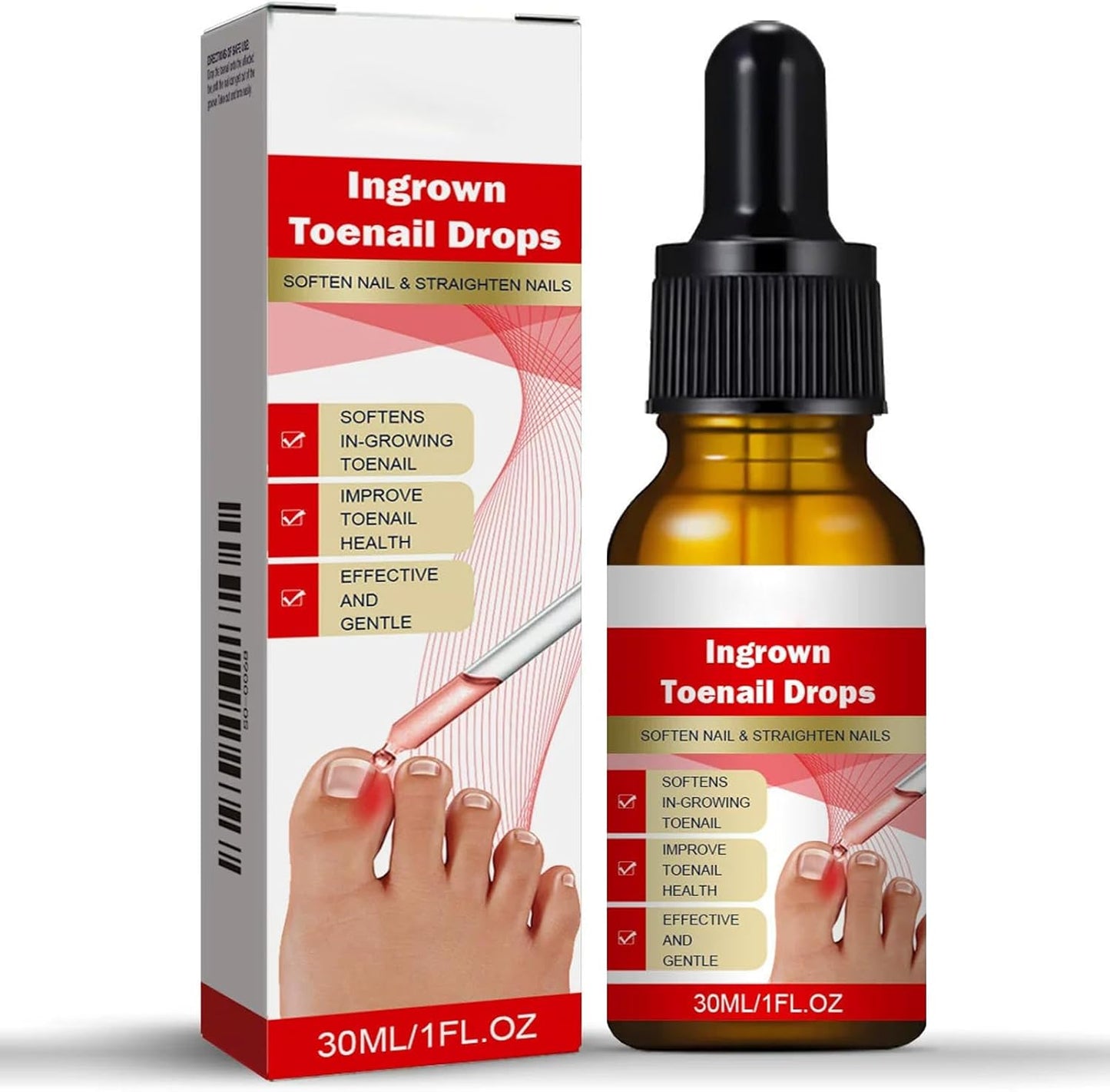 Ingrown Toenail Treatment Drop - Ingrown Toenail Treatment- Cuticle Care Oils for Ingrown Toenails - Trimming Toenail Softening Drops Natural Ingrown Toenail Correction Fungal Nail - 10ml