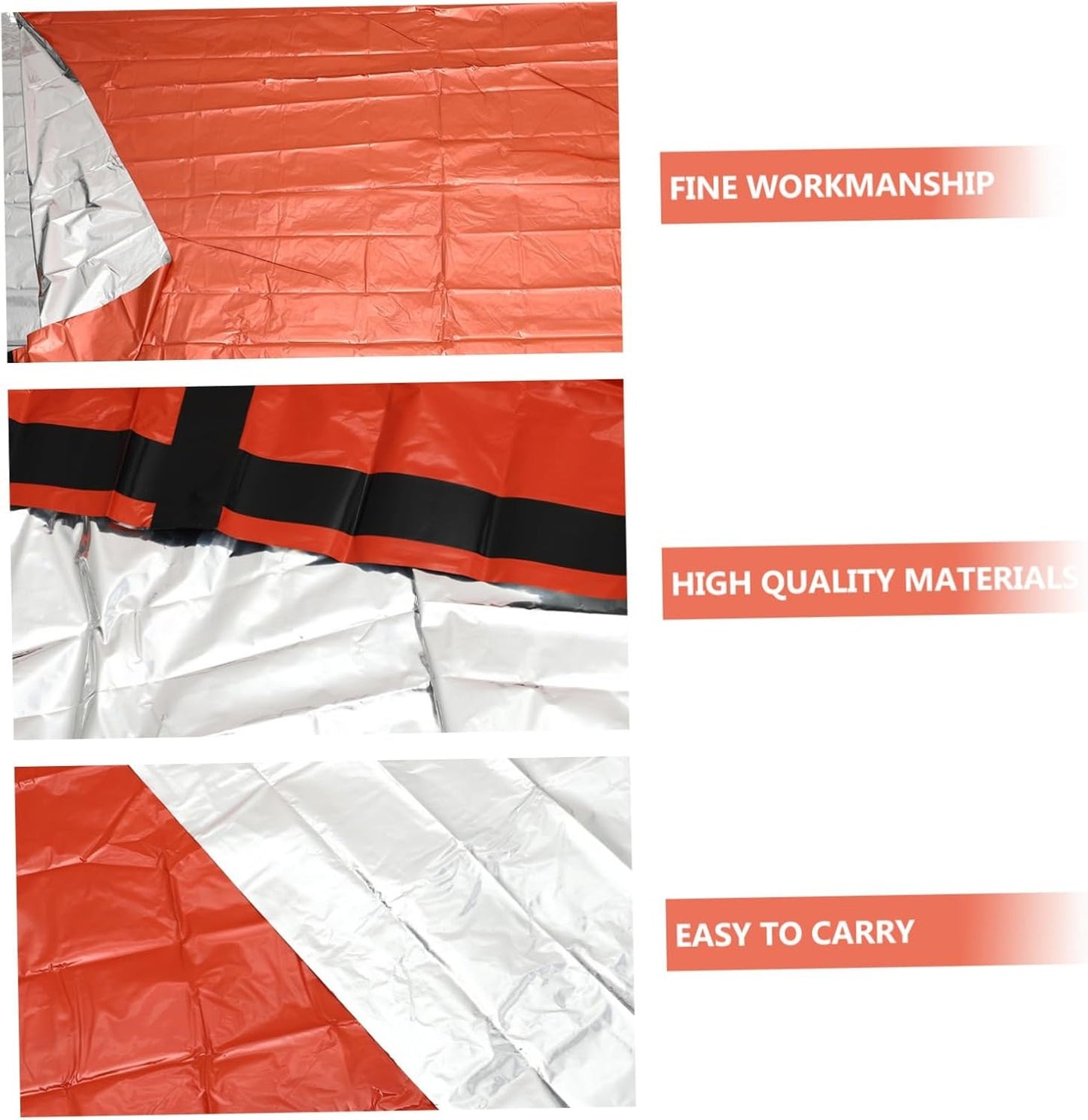 ibasenice Emergency Survival Thermal Blanket Tent for Outdoor Camping Lightweight and Compact Essential for Emergency Kits for Trail Running and Hiking