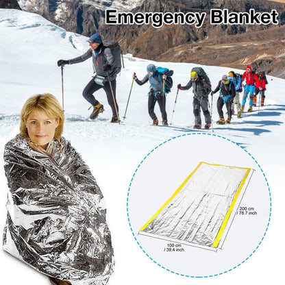 Moanyt Emergency Tent with Sleeping Bag, Emergency Blanket, Thermal Survival Shelter for Camping, Hiking, Outdoor Activities