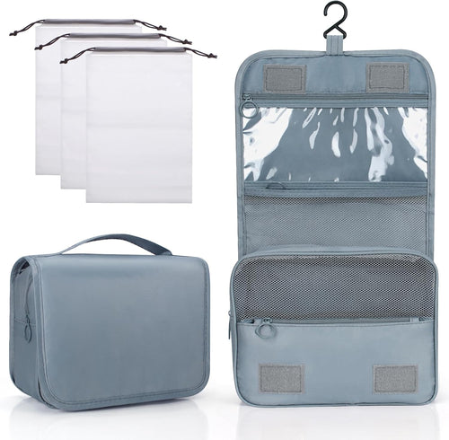 Zivacate Hanging Beauty Case, Waterproof Toiletry Bag for Women & Men, Portable Folding Makeup Bag