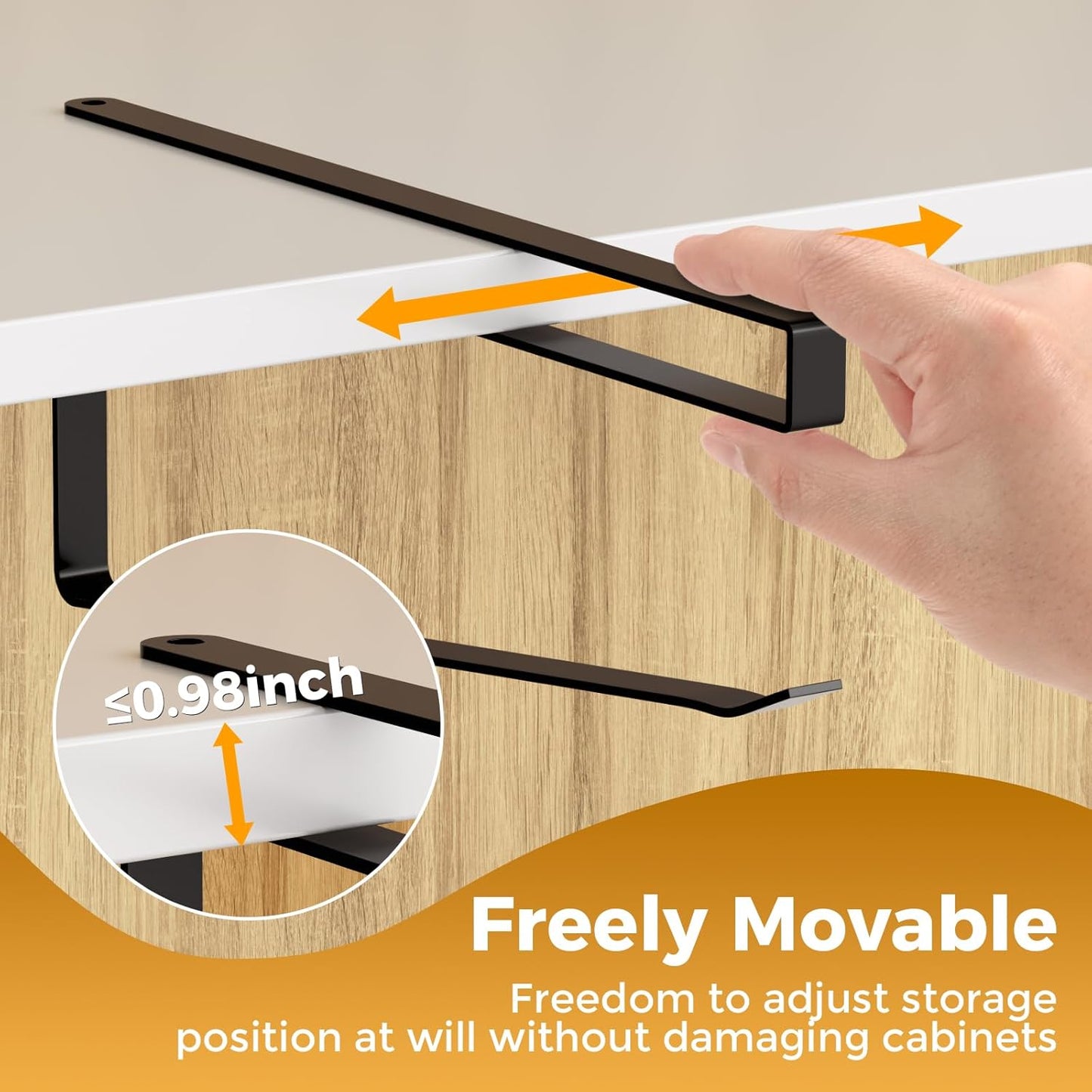 2 PCS Tumbler Lid Organizers, Ample Lid Capacity Up to 30 Lids, No Adhesive No Drill Yeti Lid Organizer Holder Inside Cabinet, Space-Saving Yeti Stanley Tumbler Cup Lid Holder Organizer for Kitchen