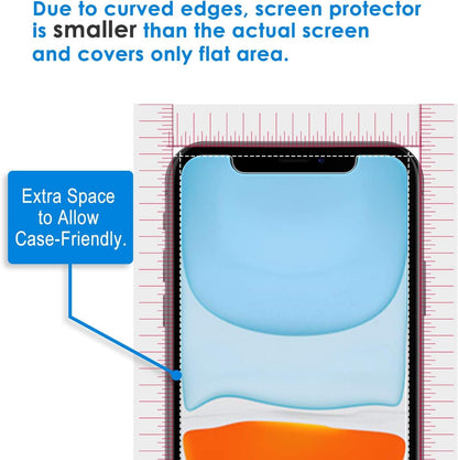 JETech Screen Protector for iPhone 11 and iPhone XR, 6.1-Inch, Tempered Glass Film, 3-Pack