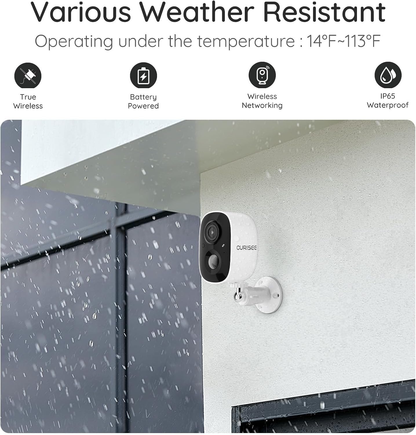 Wireless Outdoor Security Camera Wireless 2K Camera for Home Security Battery Security Cameras 2.4GHz WiFi Smart Motion Detection,Color Night Vision,Waterproof, Cloud/SD Storage(2 Pack)