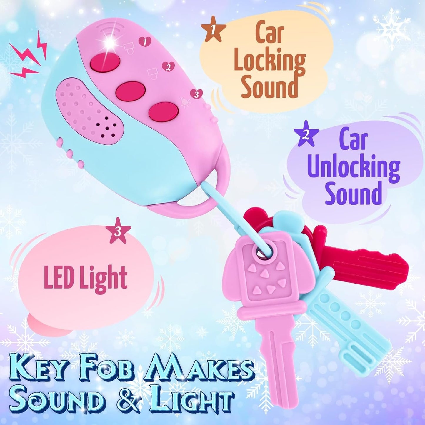 Little Girls Purse, Frozen Toys for Girls Gifts, Toddler Purse Pretend Makeup, Play Purse For Little Girls, Kids Toy Frozen Purse, Birthday Christmas Princess Gifts Toys For 3 4 5 6 7 8 Year Old Girls