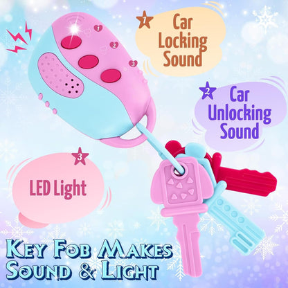 Little Girls Purse, Frozen Toys for Girls Gifts, Toddler Purse Pretend Makeup, Play Purse For Little Girls, Kids Toy Frozen Purse, Birthday Christmas Princess Gifts Toys For 3 4 5 6 7 8 Year Old Girls