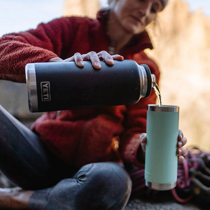 YETI Rambler 46 oz Bottle, Vacuum Insulated, Stainless Steel with Chug Cap, Big Sky Blue