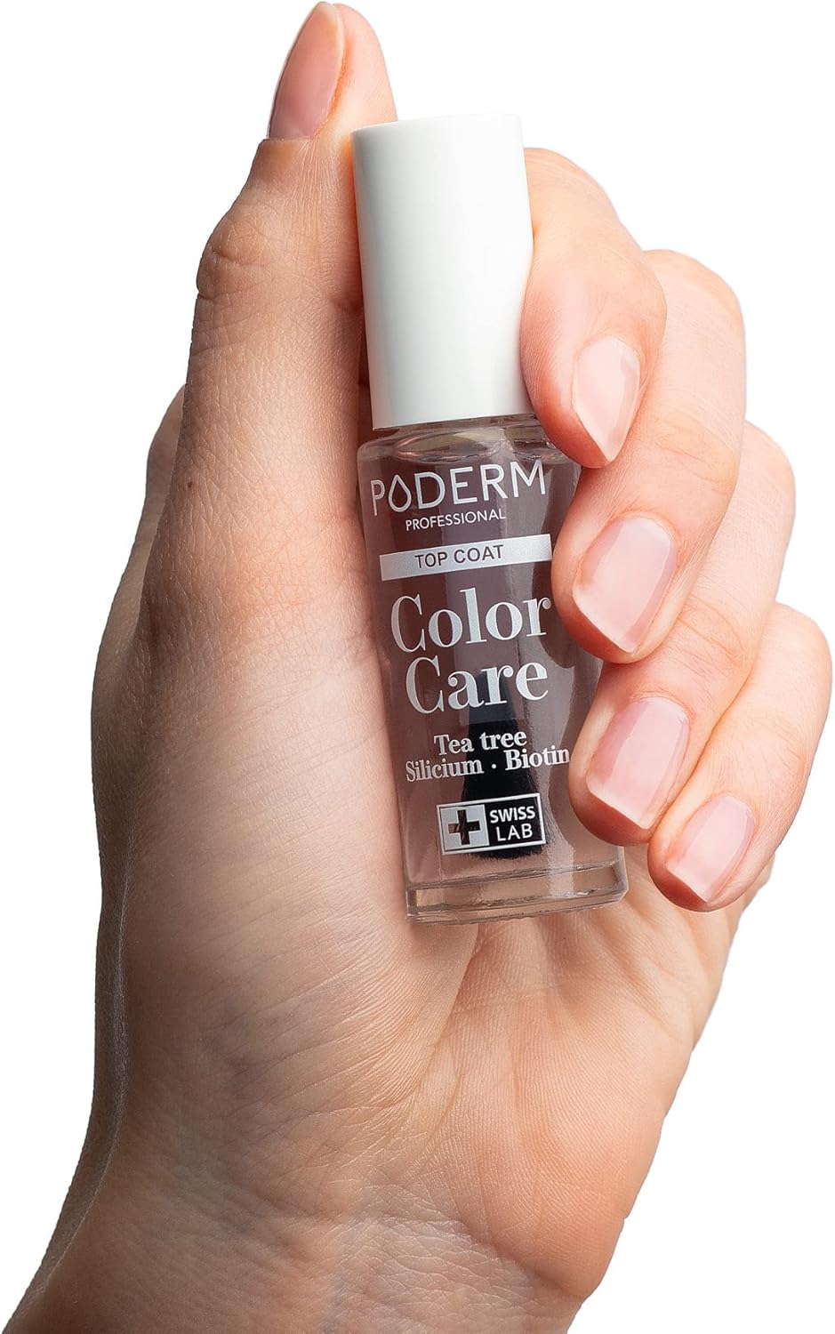 PODERM - NAIL MYCOSIS | TEA TREE Coloured Nail Polish | Prevention and Treatment of Yellow/Damaged Nails by Mycosis | Treatment and Colour | Hands/Feet | Swiss Made
