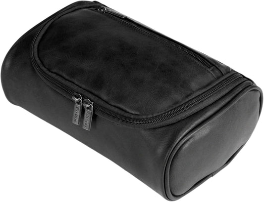 Shcnlery Personalized Toiletry Bag for Men,Premium Quality Durable and Stylish Travel Organizer for Travel, Grooming and Personal Care,Waterproof Leather Dopp Kit Gifts for Men, Black, Small, Simple