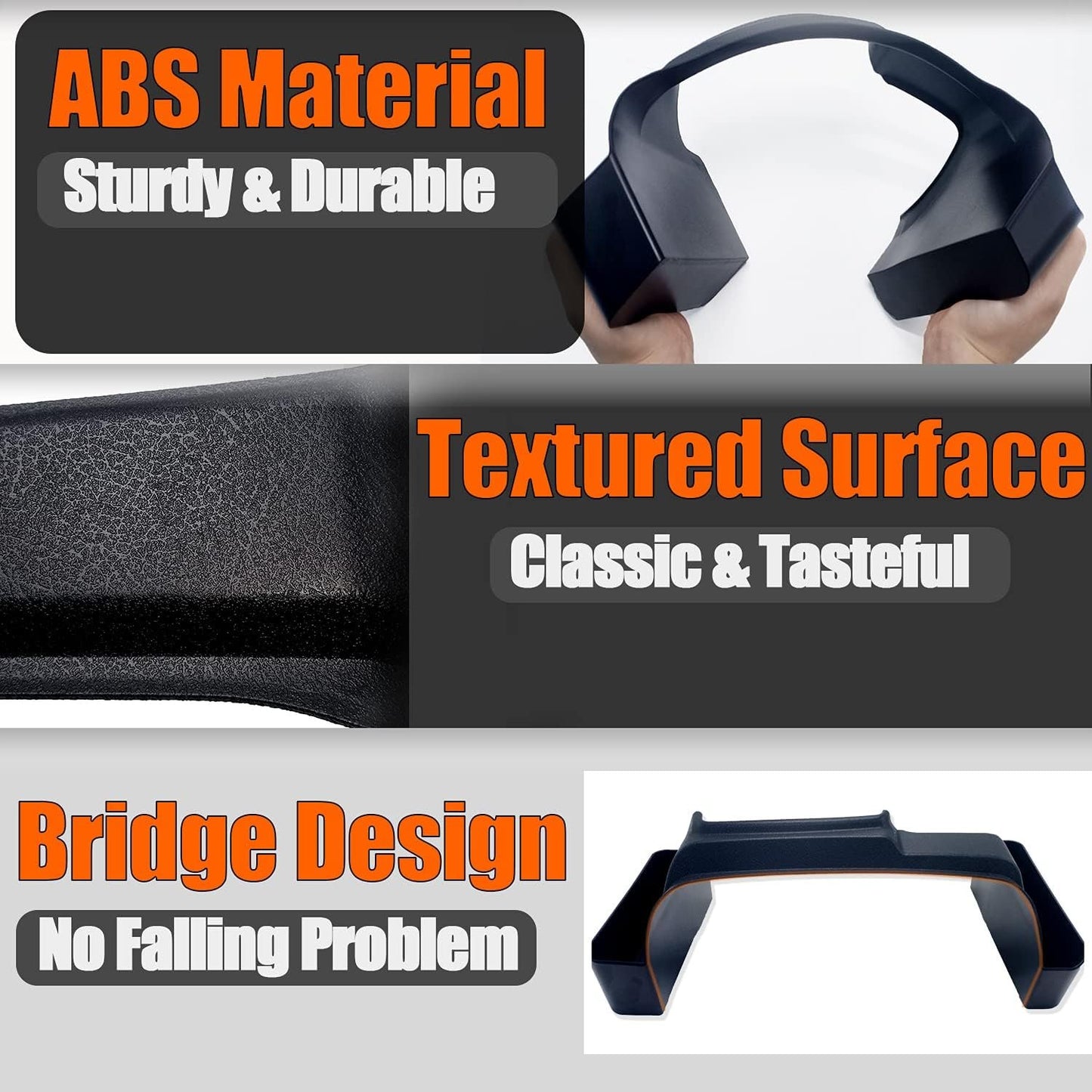BaishenglinMotor Console Gear Shift Organizer Tray Compatible with Jeep 2018-2024 Wrangler JL JLU Gladiator JT Side Storage Box Interior Accessories