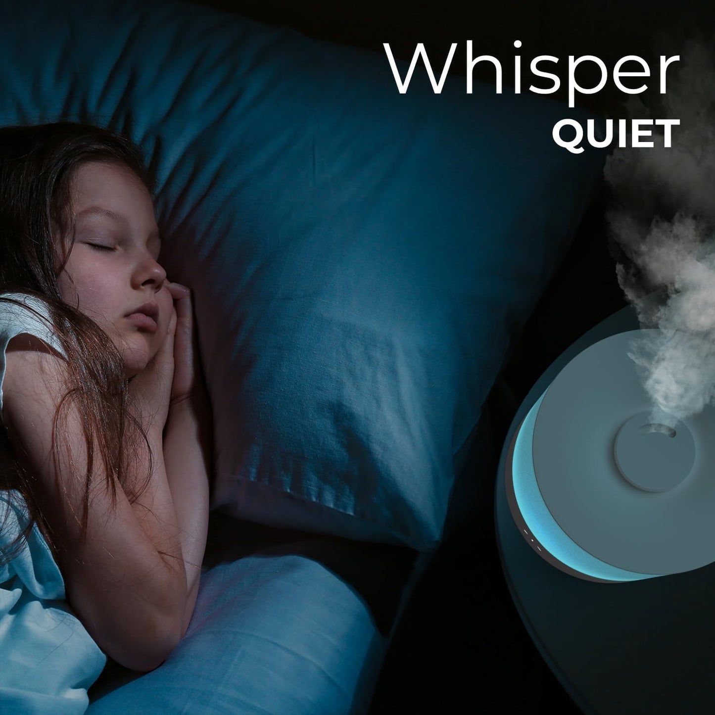 2.5L Top Fill Humidifier & Essential Oil Diffuser Bundle– Create a Peaceful Atmosphere with Cool Mist & Aromatherapy – Quiet Operation and Auto Shut-Off